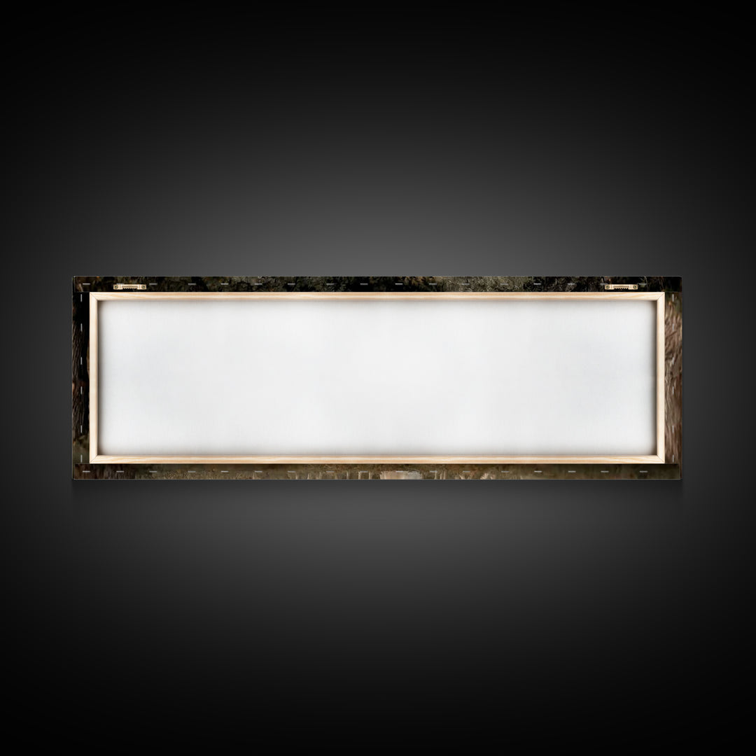 Quiet Grove Calling - Framed Canvas Print - Christian Art Canvas - Christian Wall Art - Jesus Painting - Panoramic Frame - Christian Gift I