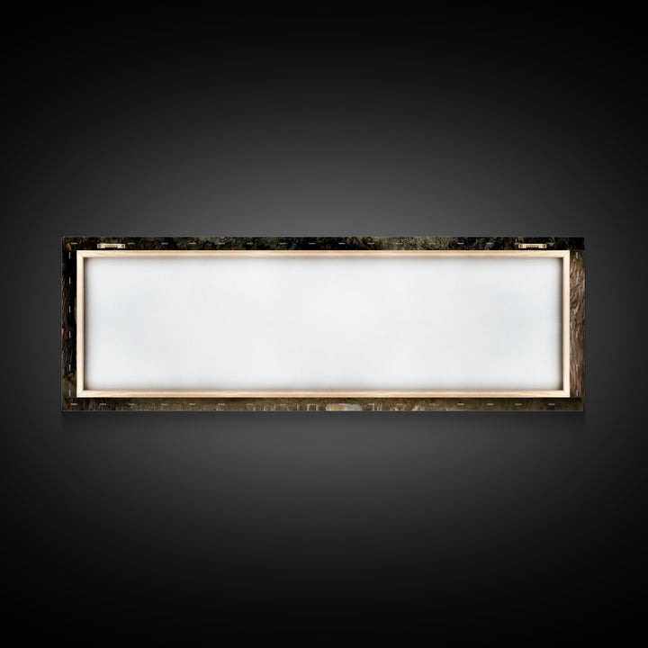 Quiet Grove Calling - Framed Canvas Print - Christian Art Canvas - Christian Wall Art - Jesus Painting - Panoramic Frame - Christian Gift I