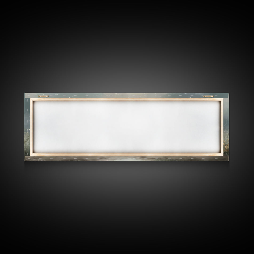 Pathway Of Peace | Framed Canvas Print | Christian Wall Art | Christian Art Canvas | Jesus Painting | Panoramic Art | Christian Christmas A
