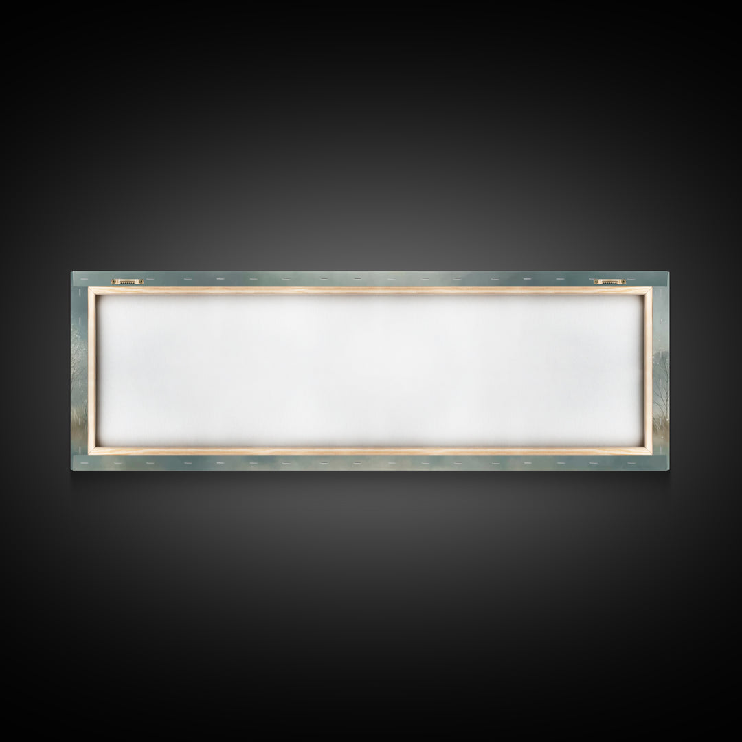 Silent Horizon | Framed Canvas Print | Christian Wall Art | Panoramic Painting | Jesus Canvas Art | Christian Art Canvas | Christmas Art