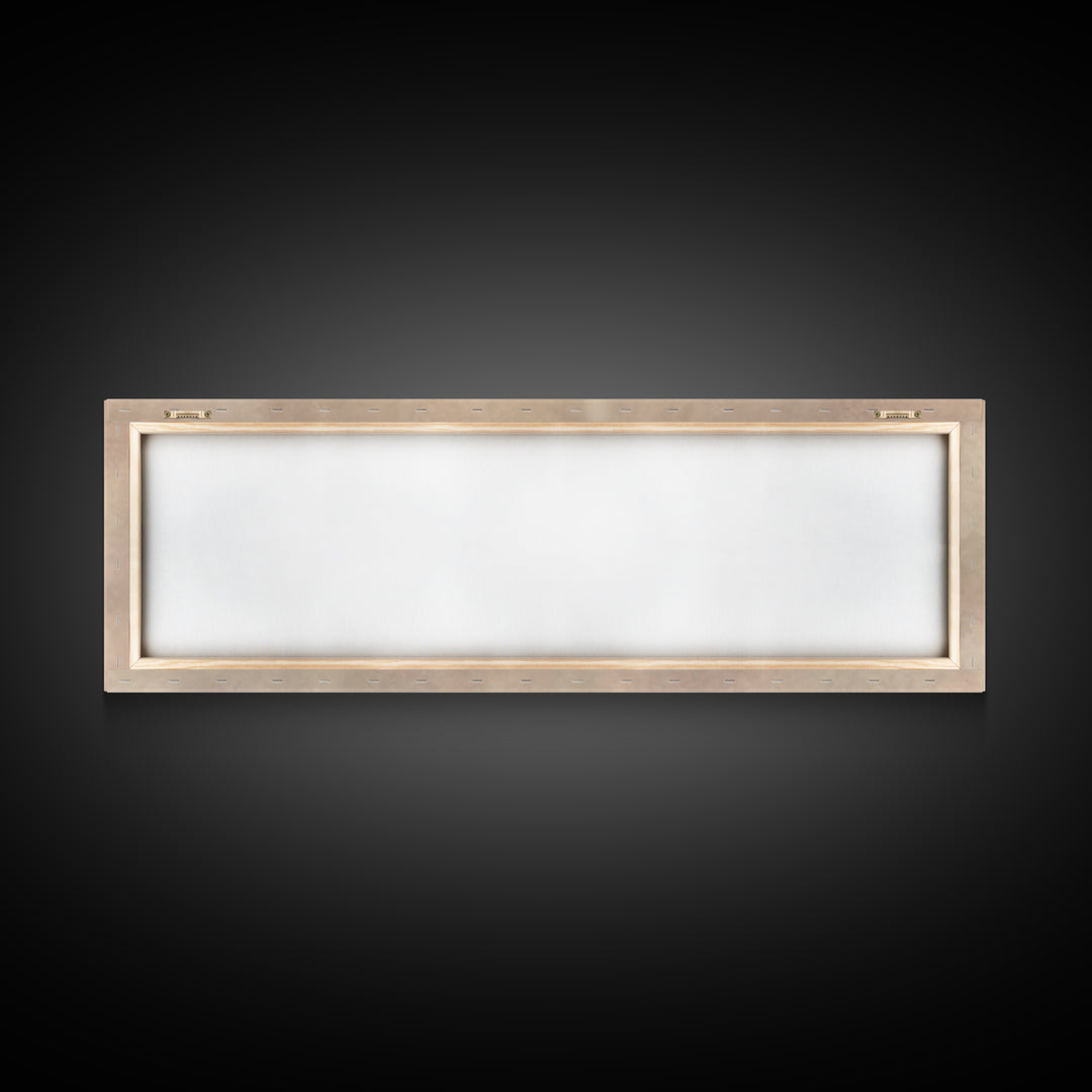 Holy Stable Glow, Framed Canvas Print, Panoramic Wall Art, Christian Art Canvas, Christmas Art, Christian Wall Art, Christian Christmas