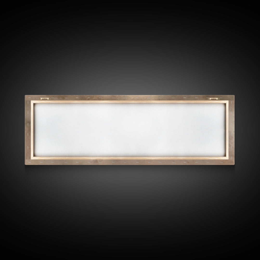 Tender Lamb Joy – Framed Canvas Print – Panoramic Print – Christian Art Canvas – Christian Wall Art – Christmas Art – Christian Christmas A