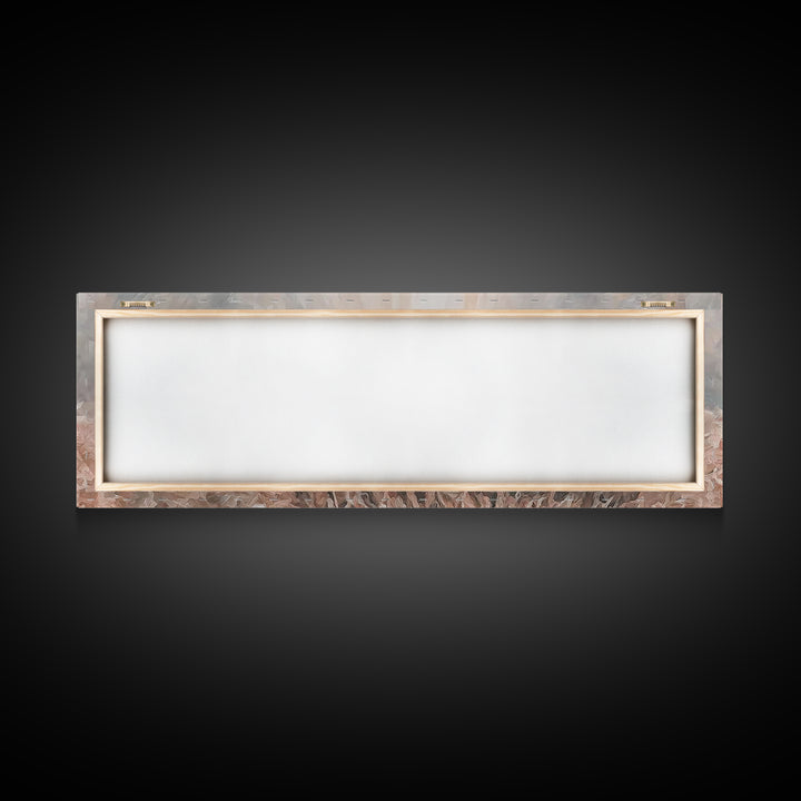 Gentle Nativity Peace, Framed Canvas Print, Christian Christmas Art, Panoramic Wall Art, Christian Wall Art, Jesus Painting