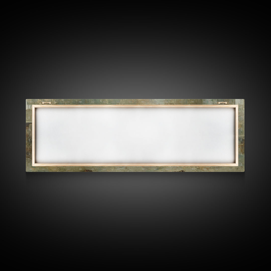 Lamb Of Promise, Framed Canvas Print, Christmas Wall Art, Panoramic Art, Christian Art Canvas, Christian Christmas Art