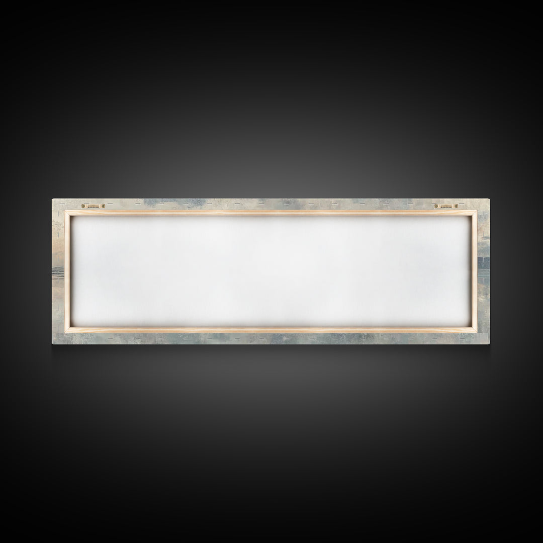 Hope On The Waters, Framed Canvas Print, Panoramic Wall Art, Christian Art Canvas, Jesus Painting, Modern Christian Art, Christian Decorati