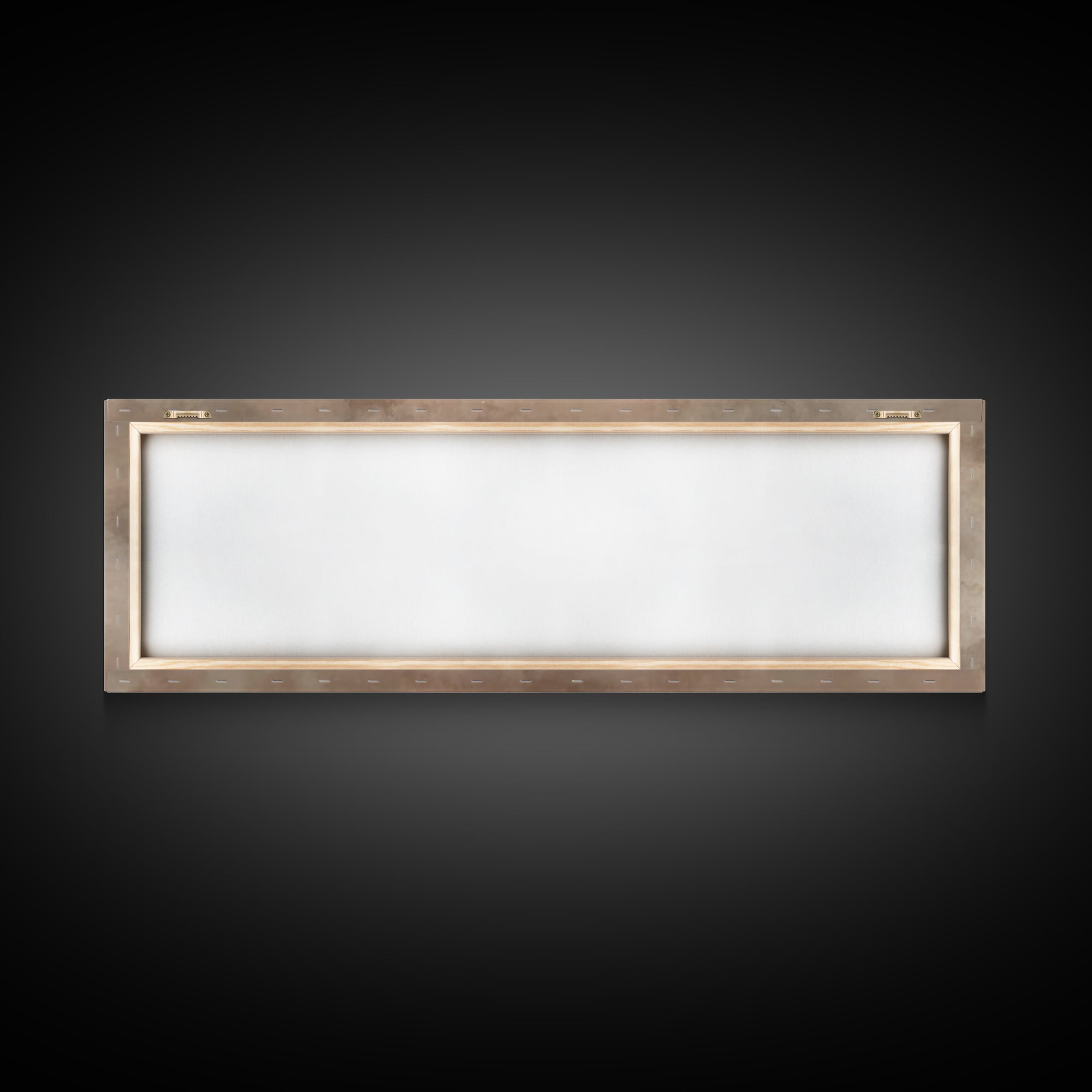 Manger In The Mist | Framed Canvas Print | Panoramic Wall Art | Christian Christmas Art | Christmas Canvas Wall Art | Christian Art Canvas