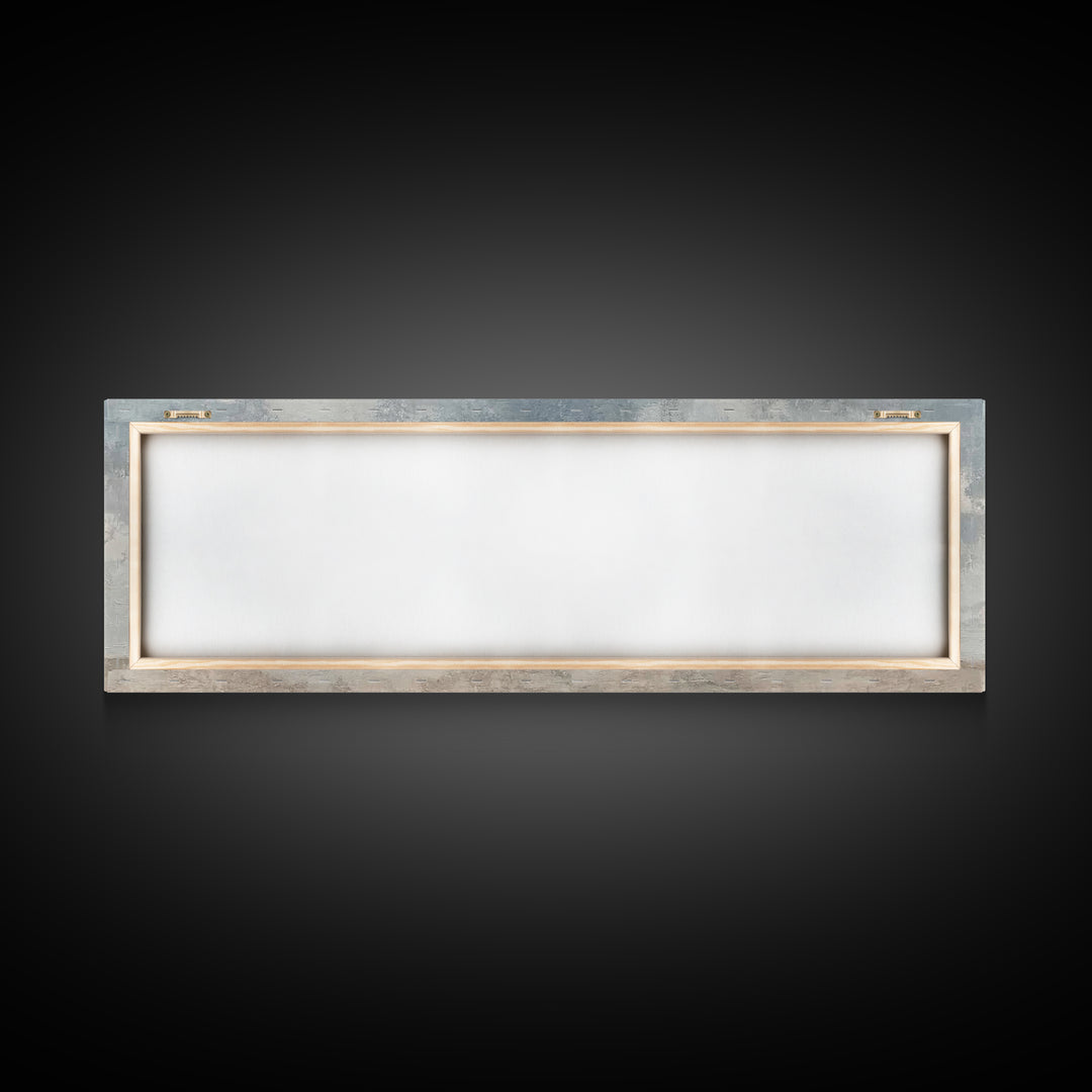 Guided By The Light, Framed Canvas Print, Christian Wall Art, Panoramic Print, Jesus Painting, Christian Art Canvas, Christmas Art