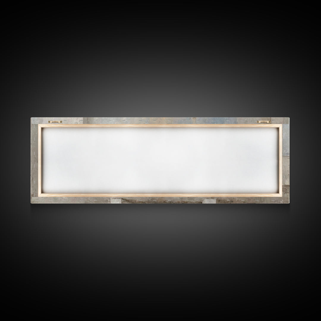 Guiding Manger Light – Framed Canvas Print – Christian Wall Art – Christmas Art – Christian Art Canvas – Panoramic Art – Jesus Painting – C