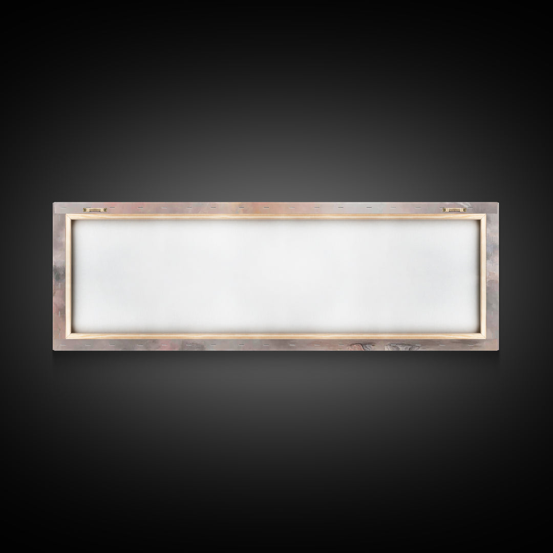 Angelic Dawn Message – Framed Canvas Print – Christian Art – Christian Wall Art – Panoramic Painting – Christmas Art – Christian Art Canvas