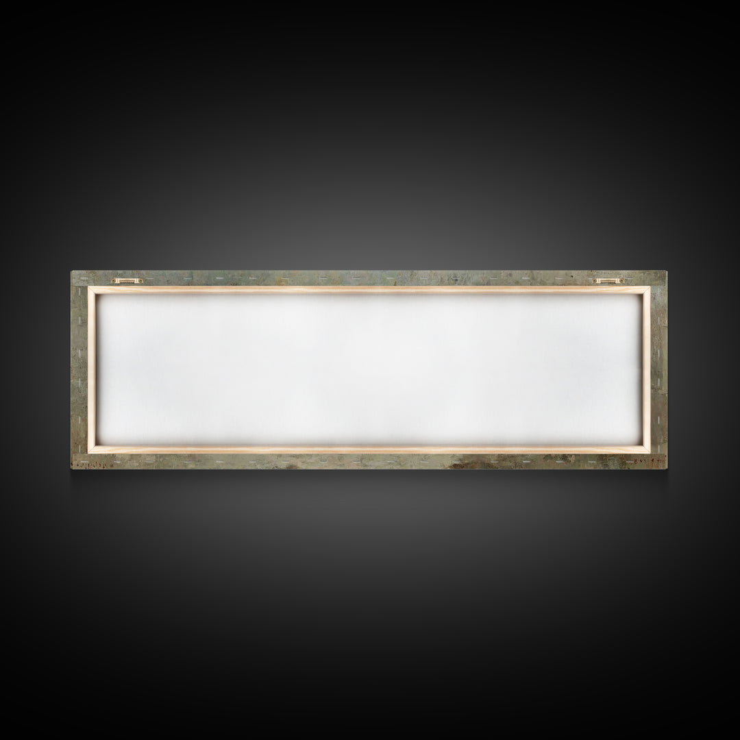 Sacred Annunciation Quiet | Framed Canvas Print | Christian Wall Art | Christian Art Canvas | Panoramic Art | Christmas Art | Christian Pai