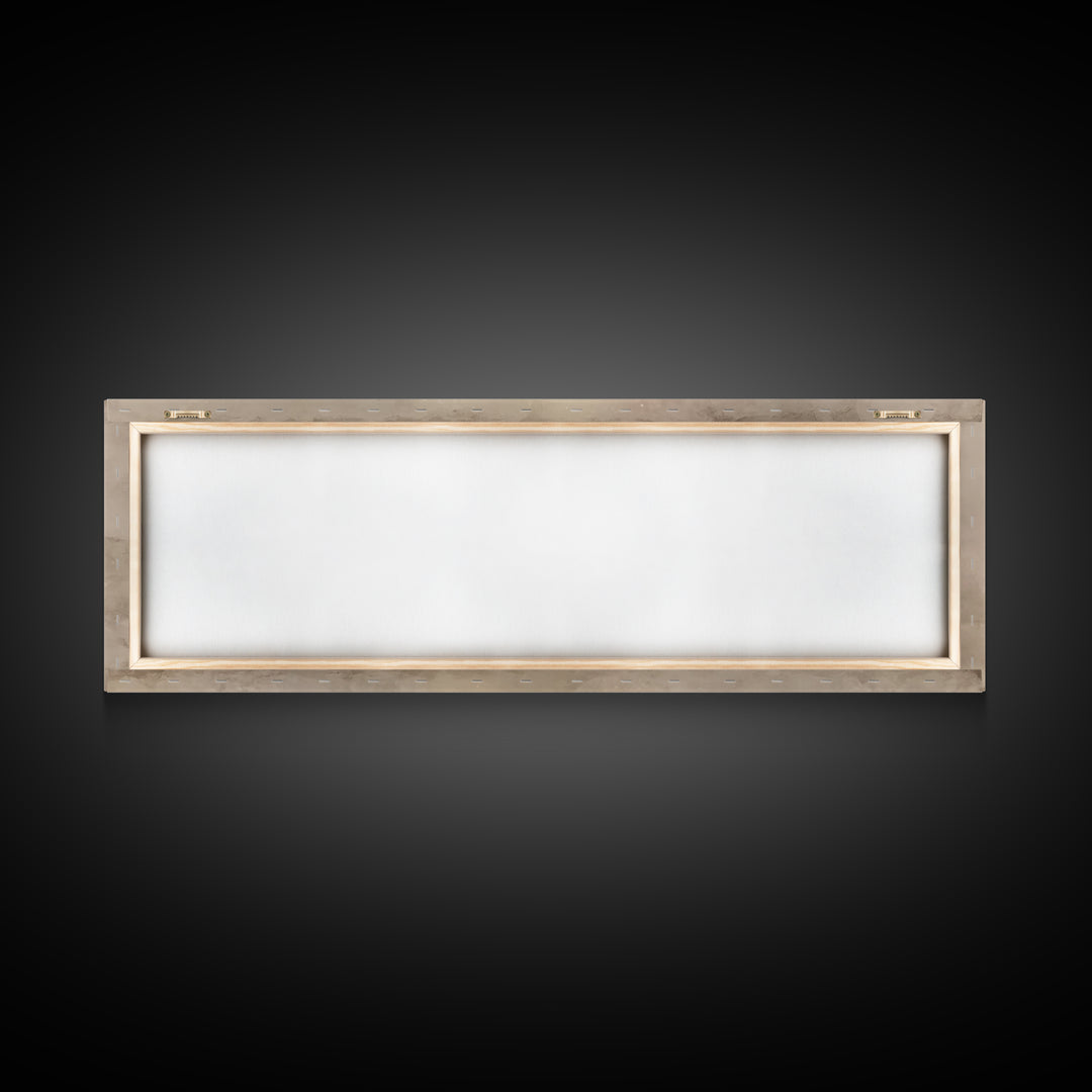 Angels In Stillness, Framed Canvas Print, Christian Wall Art, Christian Art, Panoramic Wall Art, Christian Christmas, Jesus Painting, Chris