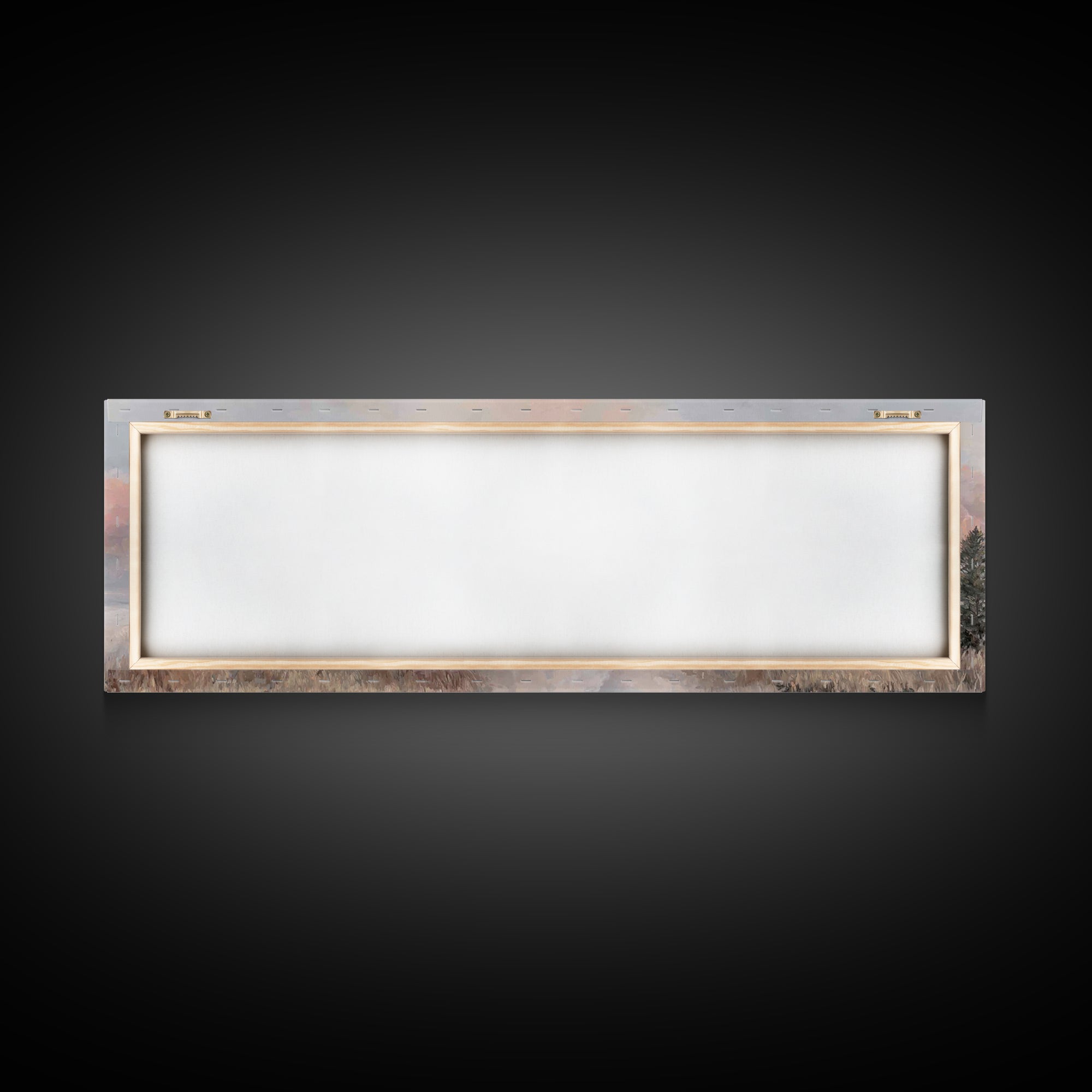 Shepherds Of Light - Framed Canvas Print - Christian Art Canvas - Panoramic Wall Art - Christmas Art - Jesus Painting - Christian Wall Art