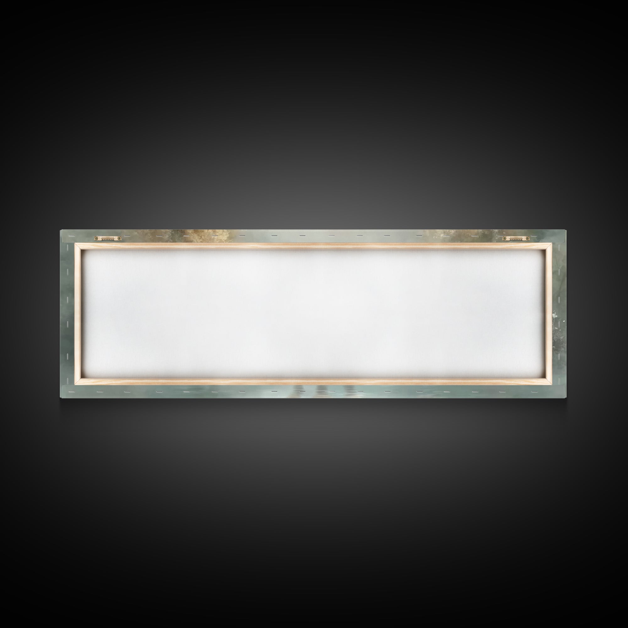 Trinity In Stillness – Framed Canvas Print – Christian Art Print – Jesus Painting – Panoramic Frame – Christian Wall Art – Christmas Decora