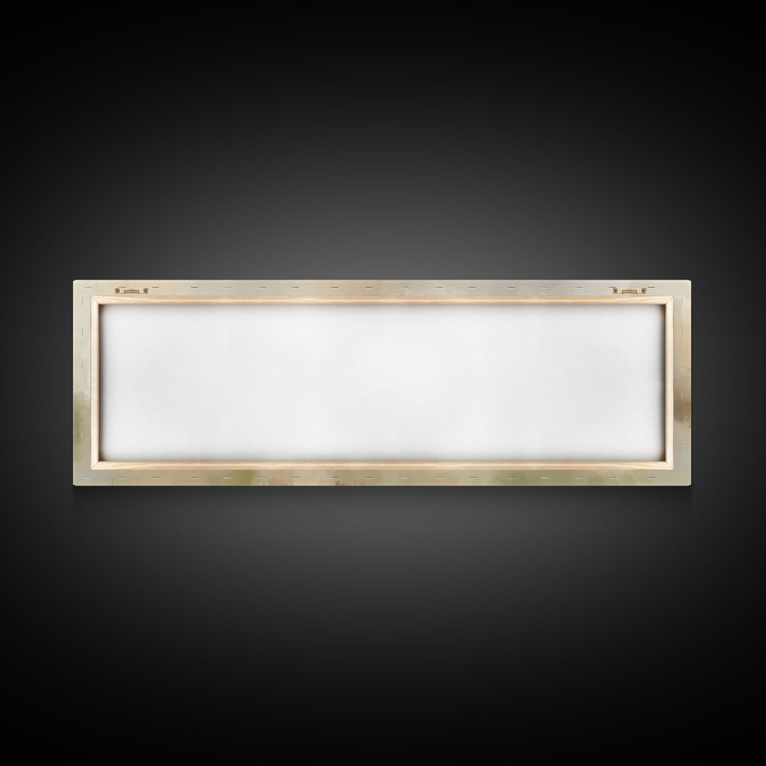 Warm Meadow Mercy | Framed Canvas Print | Christian Wall Art | Jesus Painting | Christian Art Canvas | Panoramic Painting | Christmas Art