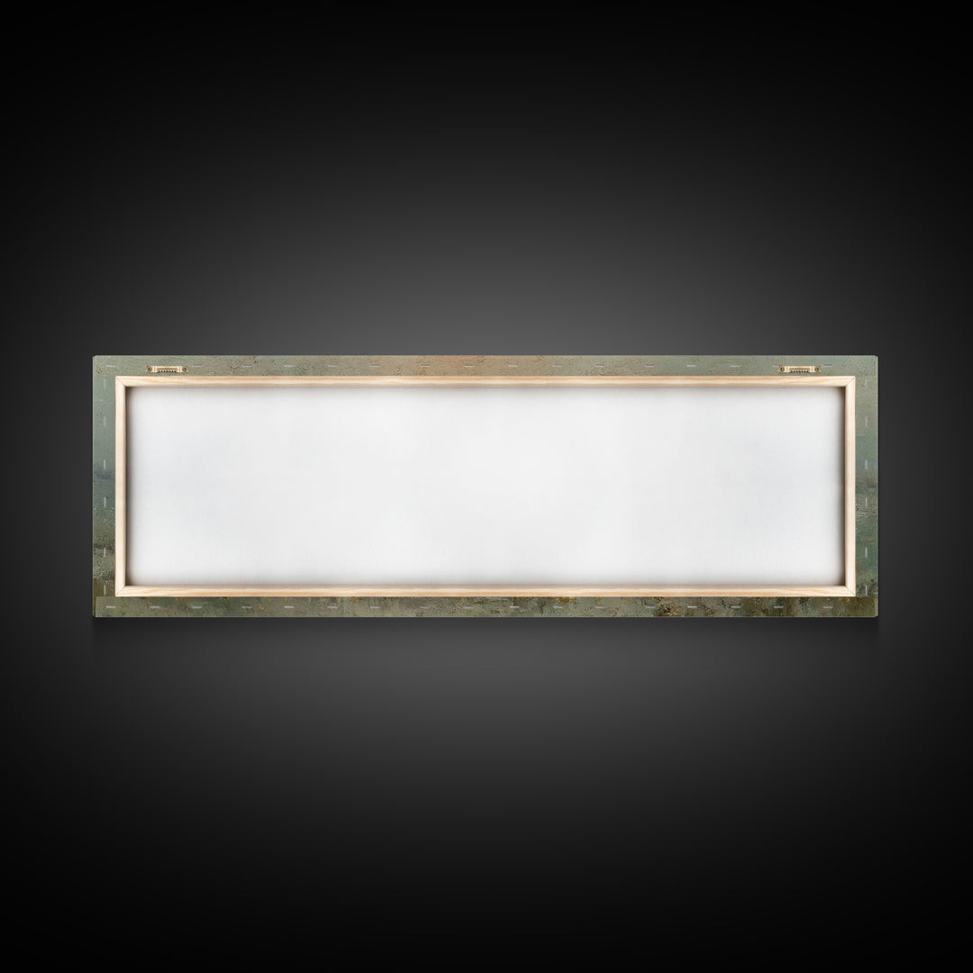 Shepherds In Stillness – Framed Canvas Print – Christian Art Canvas – Panoramic Frame – Christian Christmas Art – Jesus Painting – Christia