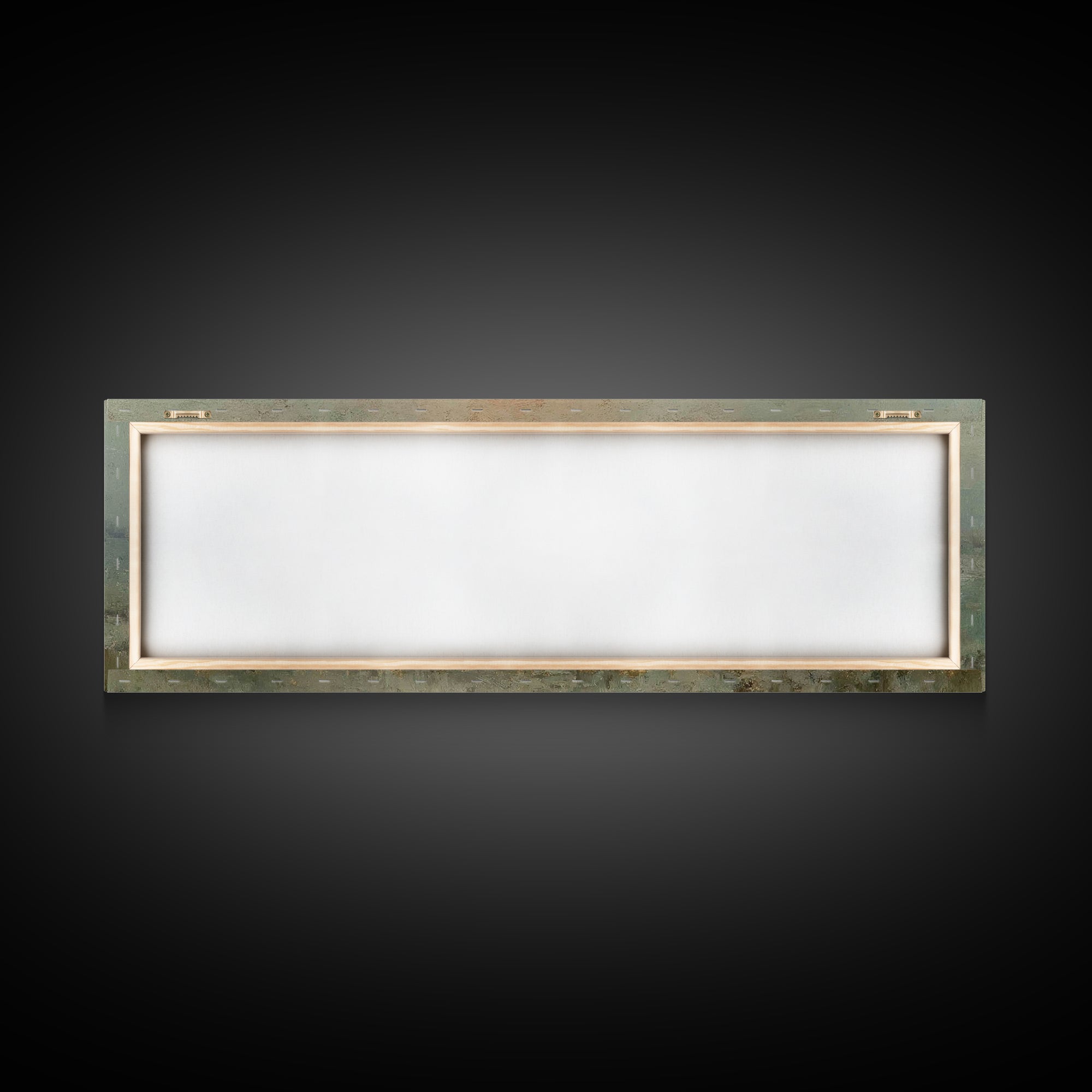 Shepherds In Stillness – Framed Canvas Print – Christian Art Canvas – Panoramic Frame – Christian Christmas Art – Jesus Painting – Christia