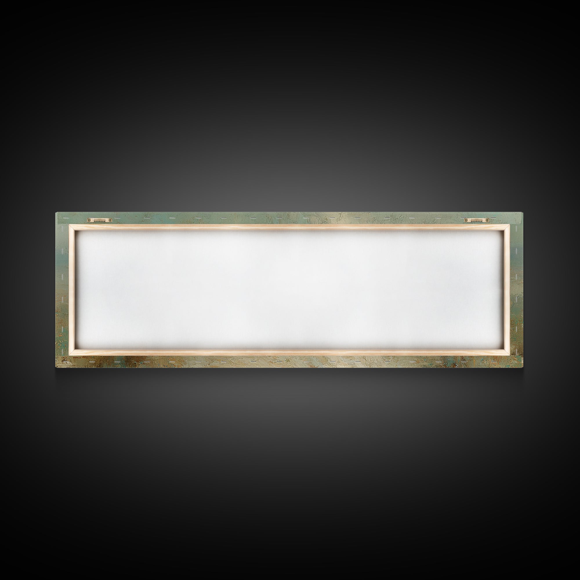 Pilgrims In Light, Framed Canvas Print, Christian Wall Art, Panoramic Frame, Christmas Art, Christian Decorations, Christian Art Canvas