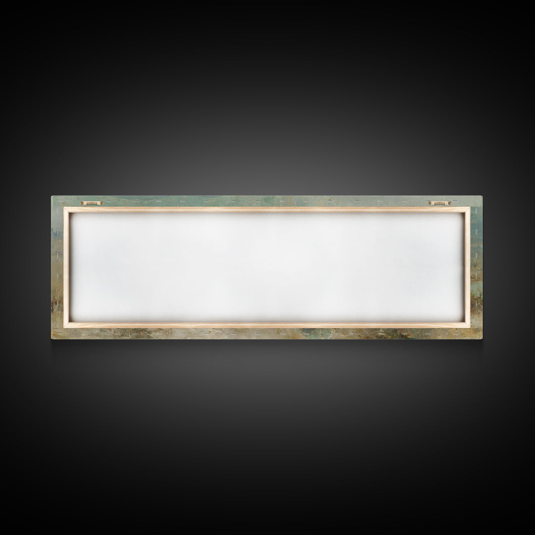 Wandering Saints Path – Framed Canvas Print – Christian Art Canvas – Panoramic Wall Art – Christian Decor – Christmas Art – Christian Paint