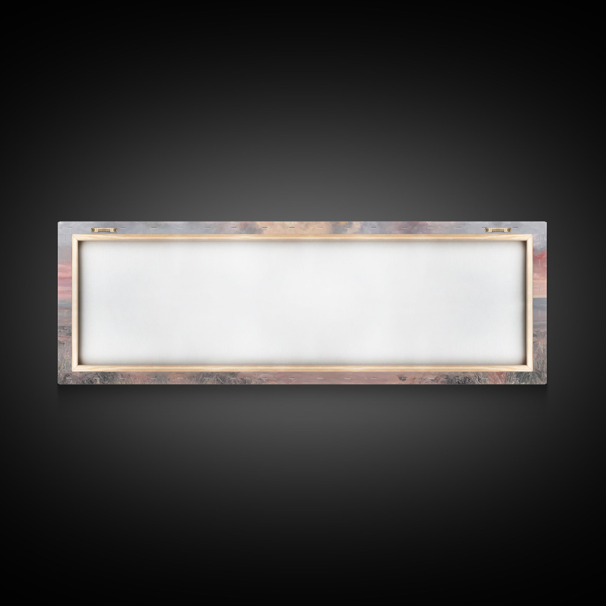 Heavenward Reunion Glow | Framed Canvas Print | Christian Art | Panoramic Wall Art | Christian Canvas | Christian Painting | Christmas Art