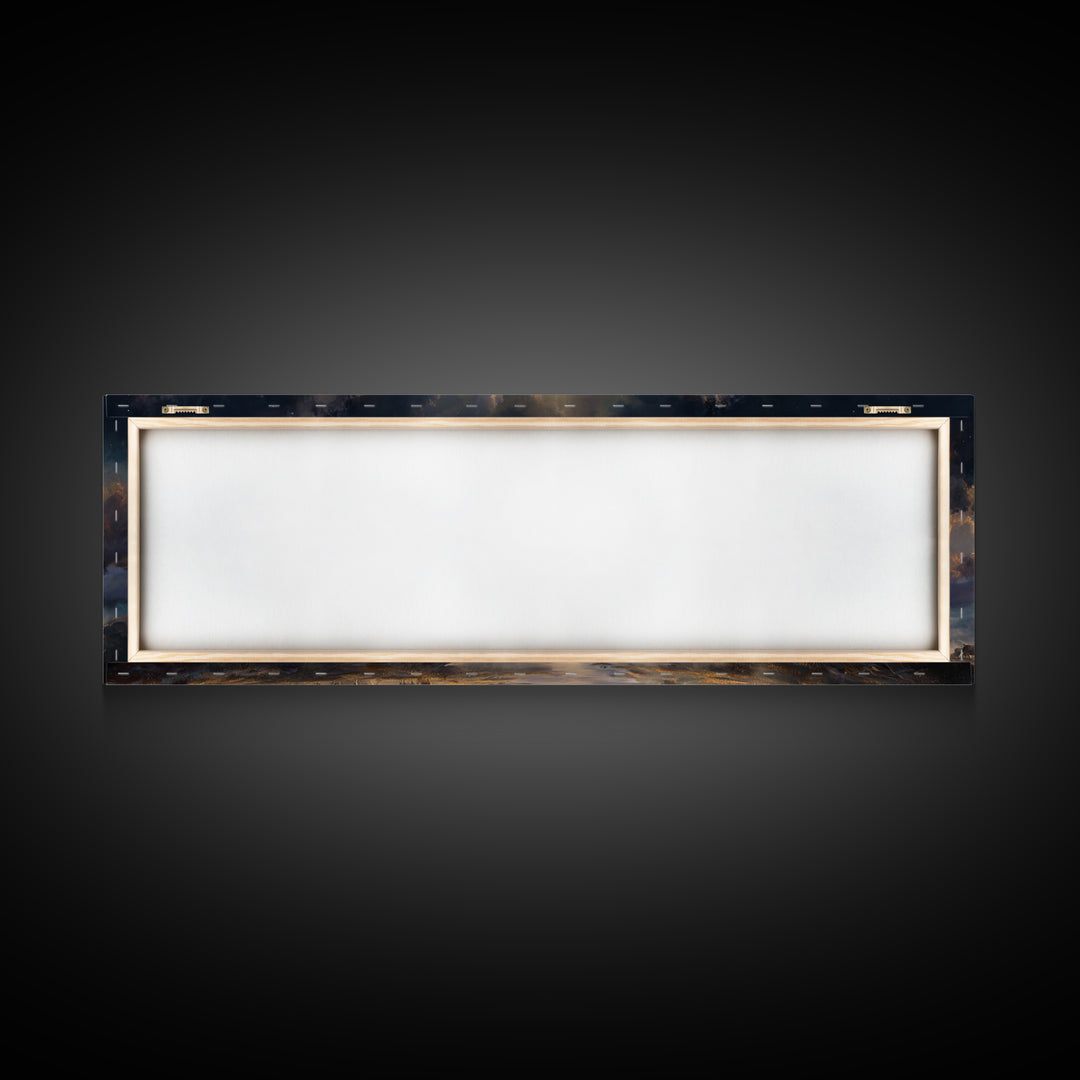 Radiant Bethel Star, Framed Canvas Print, Christian Art Print, Panoramic Print, Christmas Art, Christian Wall Art, Jesus Painting, Christia