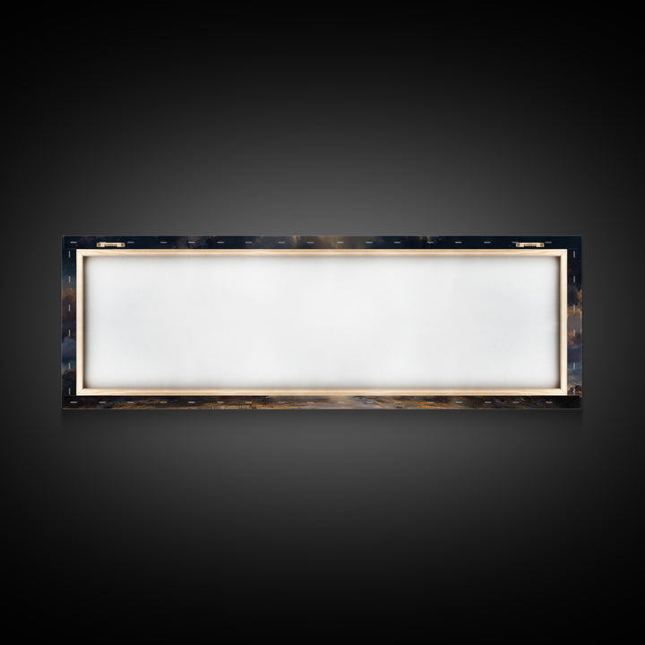 Radiant Bethel Star, Framed Canvas Print, Christian Art Print, Panoramic Print, Christmas Art, Christian Wall Art, Jesus Painting, Christia