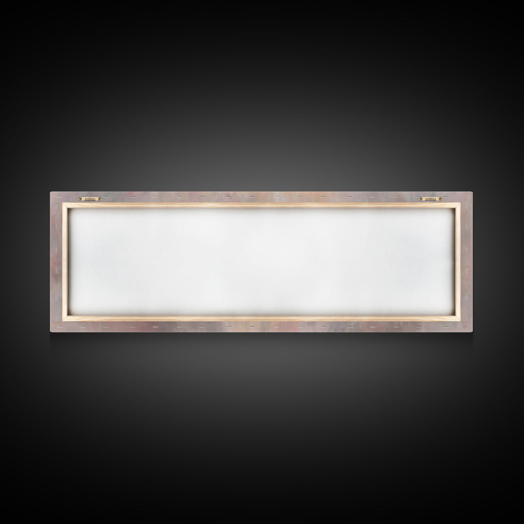 Sacred Dawn Flight – Framed Canvas Print – Christian Wall Art – Panoramic Art – Christian Art Canvas – Christian Christmas Art – Christian