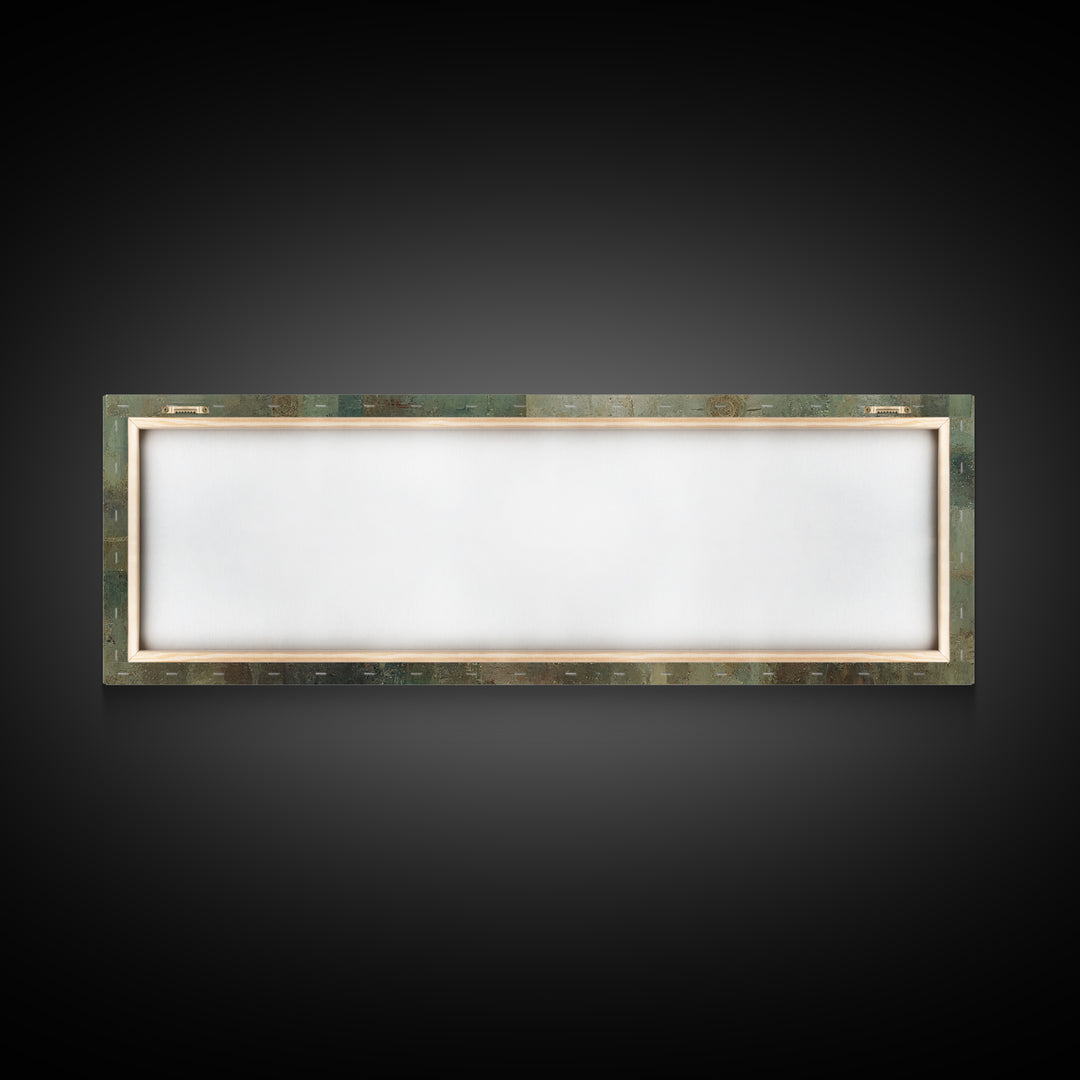 Divine Fellowship Glow – Framed Canvas Print – Christian Painting – Large Christian Art – Panoramic Art – Jesus Canvas Art