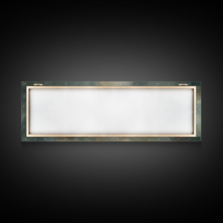Quiet Supper Gathering | Framed Canvas Print | Christian Art Canvas | Large Jesus Painting | Panoramic Print | Christian Decor