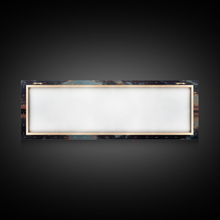 Silent Meadow Watch | Framed Canvas Print | Christian Wall Art | Panoramic Art | Christian Art Canvas | Christmas Art | Jesus Painting