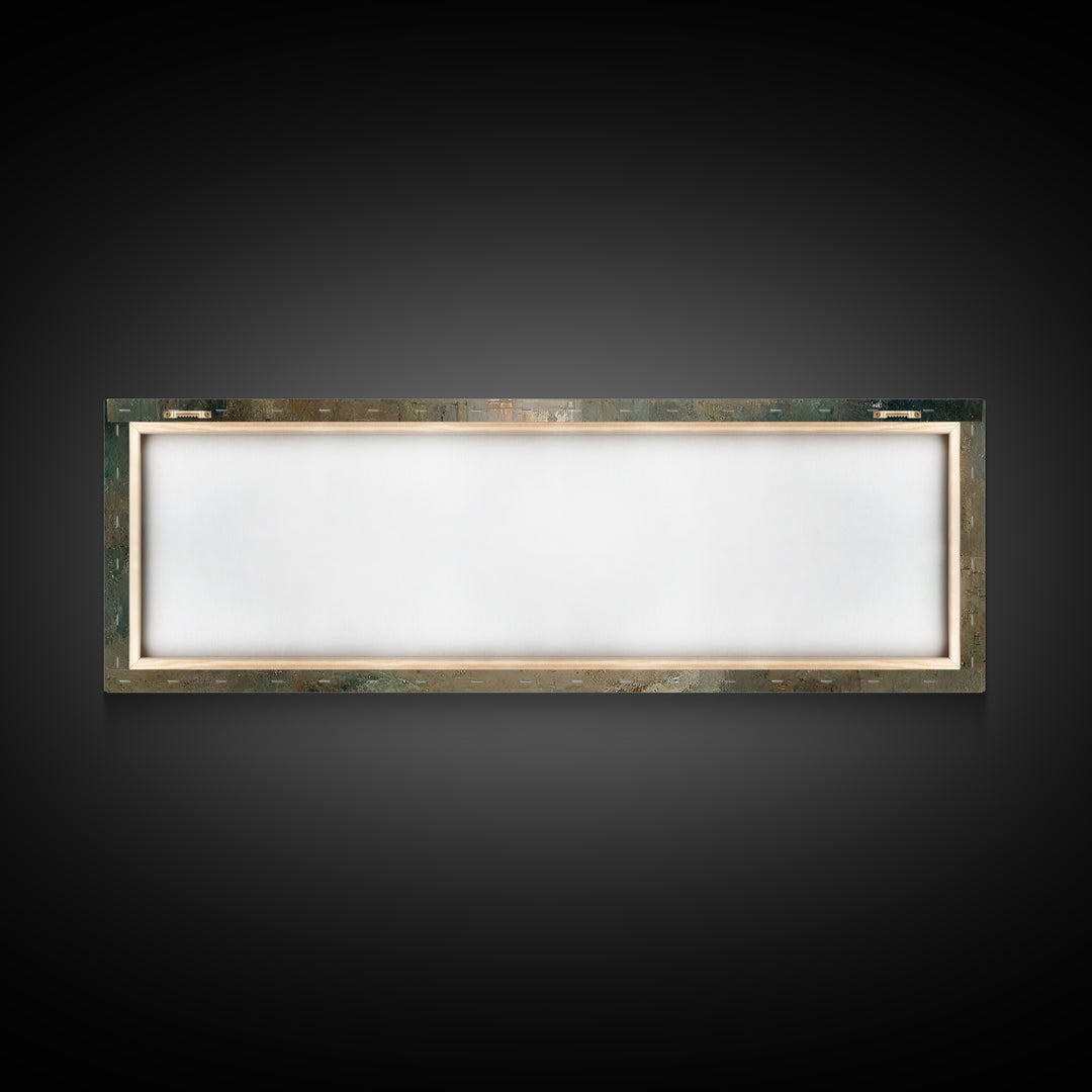 Heavenly Supper Peace – Framed Canvas Print – Christian Art Canvas – Jesus Painting – Panoramic Painting – Christian Wall Art