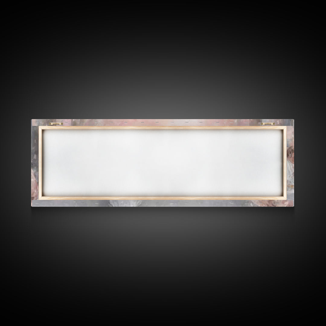 Grace At The Table – Framed Canvas Print – Panoramic Wall Art – Christian Art Canvas – Jesus Painting – Christian Decor
