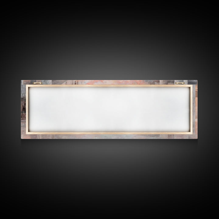 Sacred Supper Reflection, Framed Canvas Print, Christian Wall Art, Jesus Painting, Panoramic Painting, Christian Art Canvas