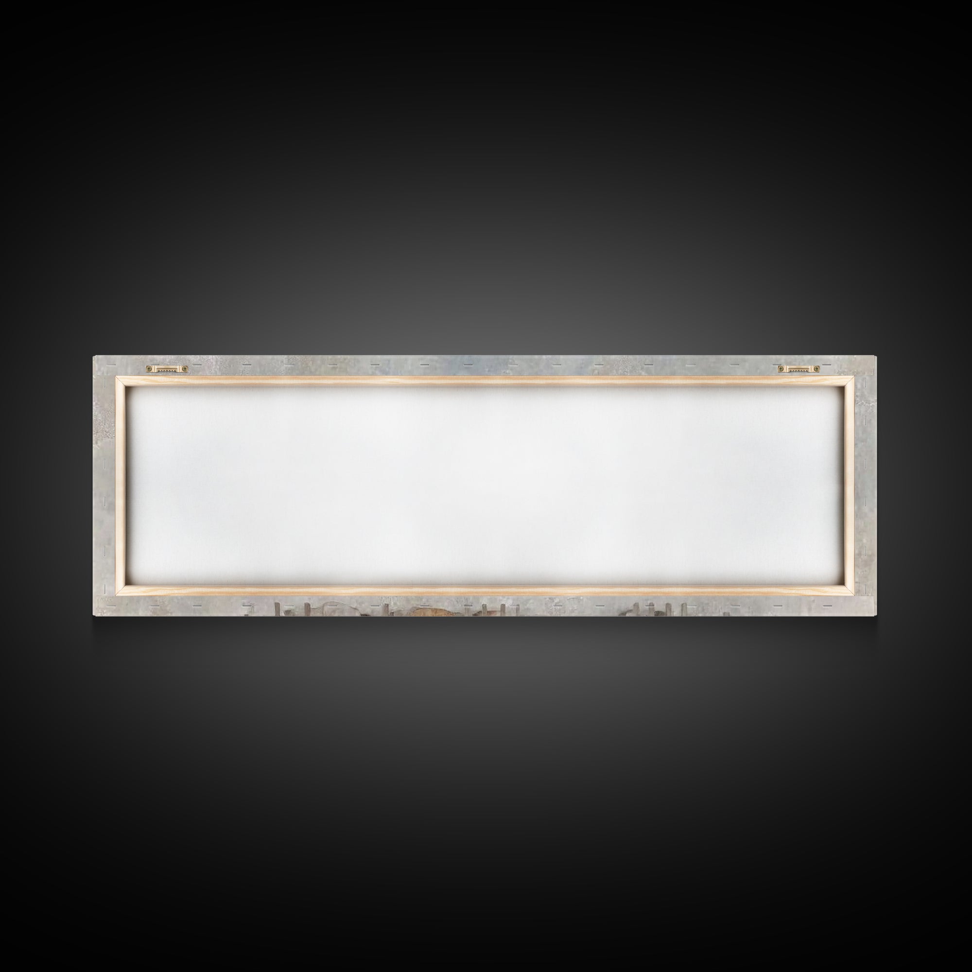 Angel Feast Serenity | Framed Canvas Print | Christian Art Canvas | Panoramic Print | Christian Wall Art | Jesus Painting