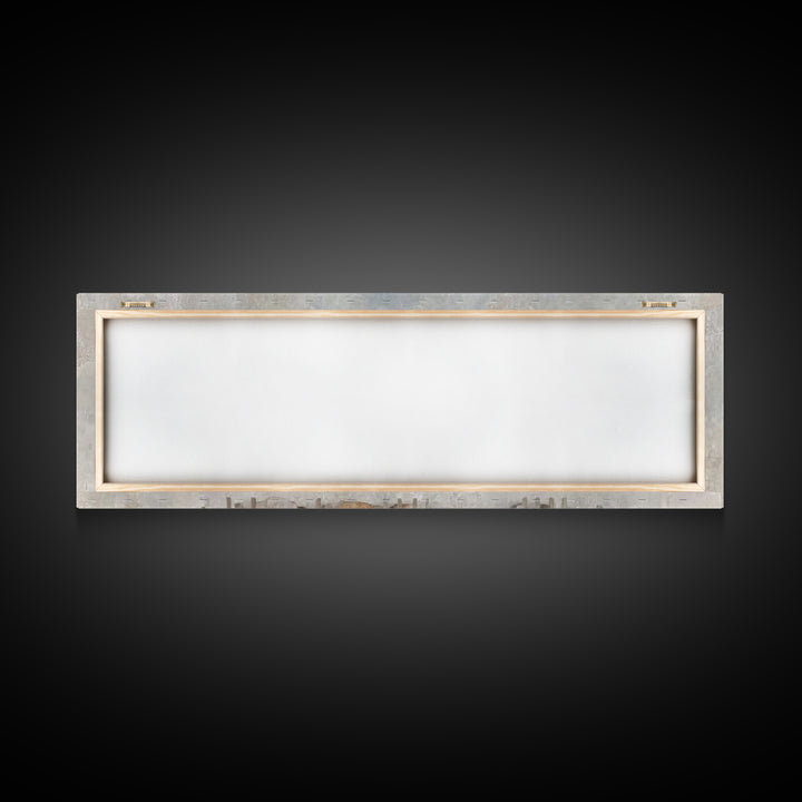 Angel Feast Serenity | Framed Canvas Print | Christian Art Canvas | Panoramic Print | Christian Wall Art | Jesus Painting
