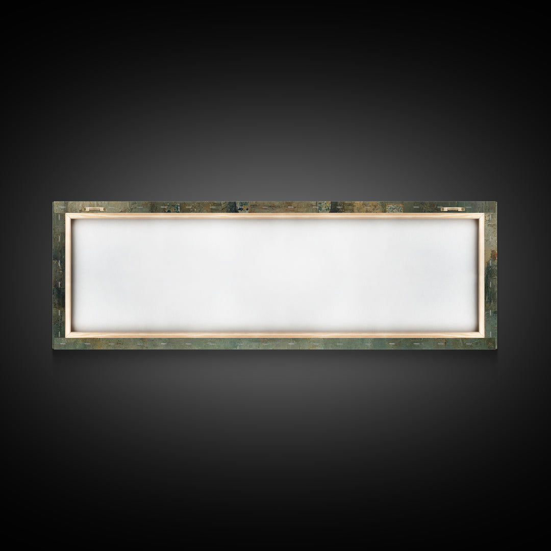 Divine Supper Glory – Framed Canvas Print – Panoramic Art – Christian Art Work – Jesus Painting – Modern Christian Art