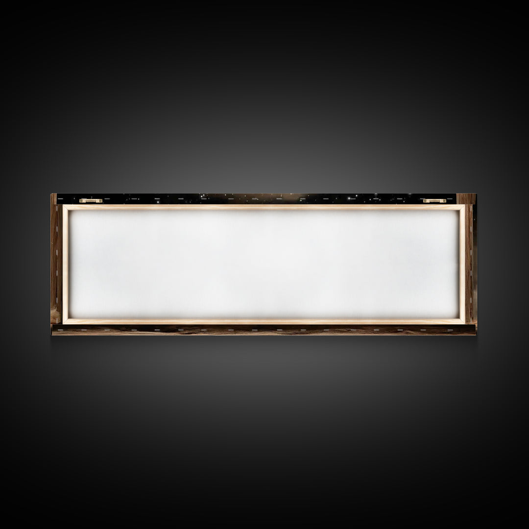 Radiant Nativity – Framed Canvas Print – Christian Christmas Art – Panoramic Frame – Christian Wall Art – Jesus Painting – Christmas Canvas