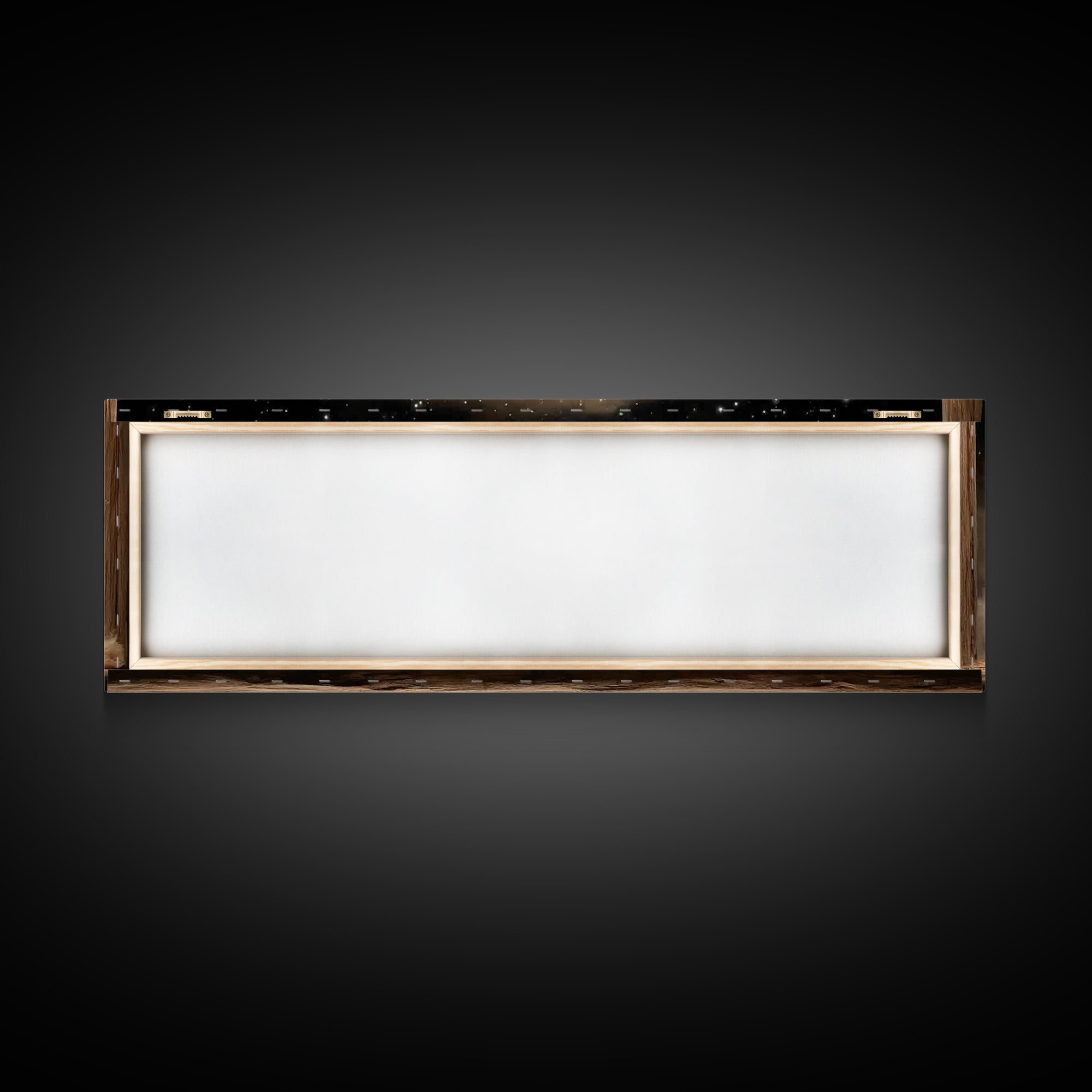 Radiant Nativity – Framed Canvas Print – Christian Christmas Art – Panoramic Frame – Christian Wall Art – Jesus Painting – Christmas Canvas