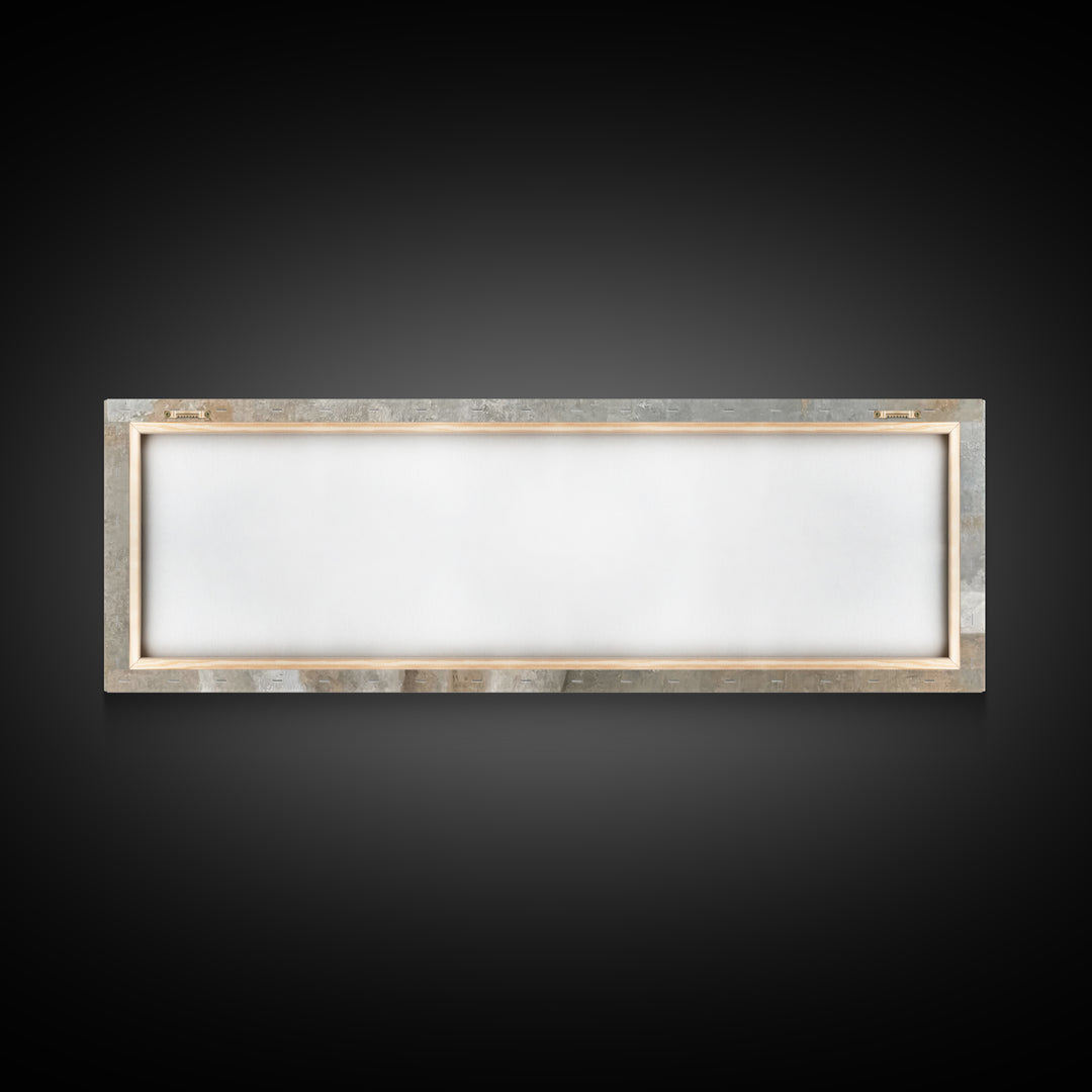 Gentle Holy Night, Framed Canvas Print, Christian Christmas Art, Panoramic Print, Christian Art Canvas, Jesus Painting, Christmas Decor