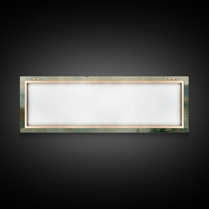Light Of His Peace, Framed Canvas Print, Panoramic Art, Christian Wall Art, Jesus Painting, Christian Art Canvas, Subtle Christian Art