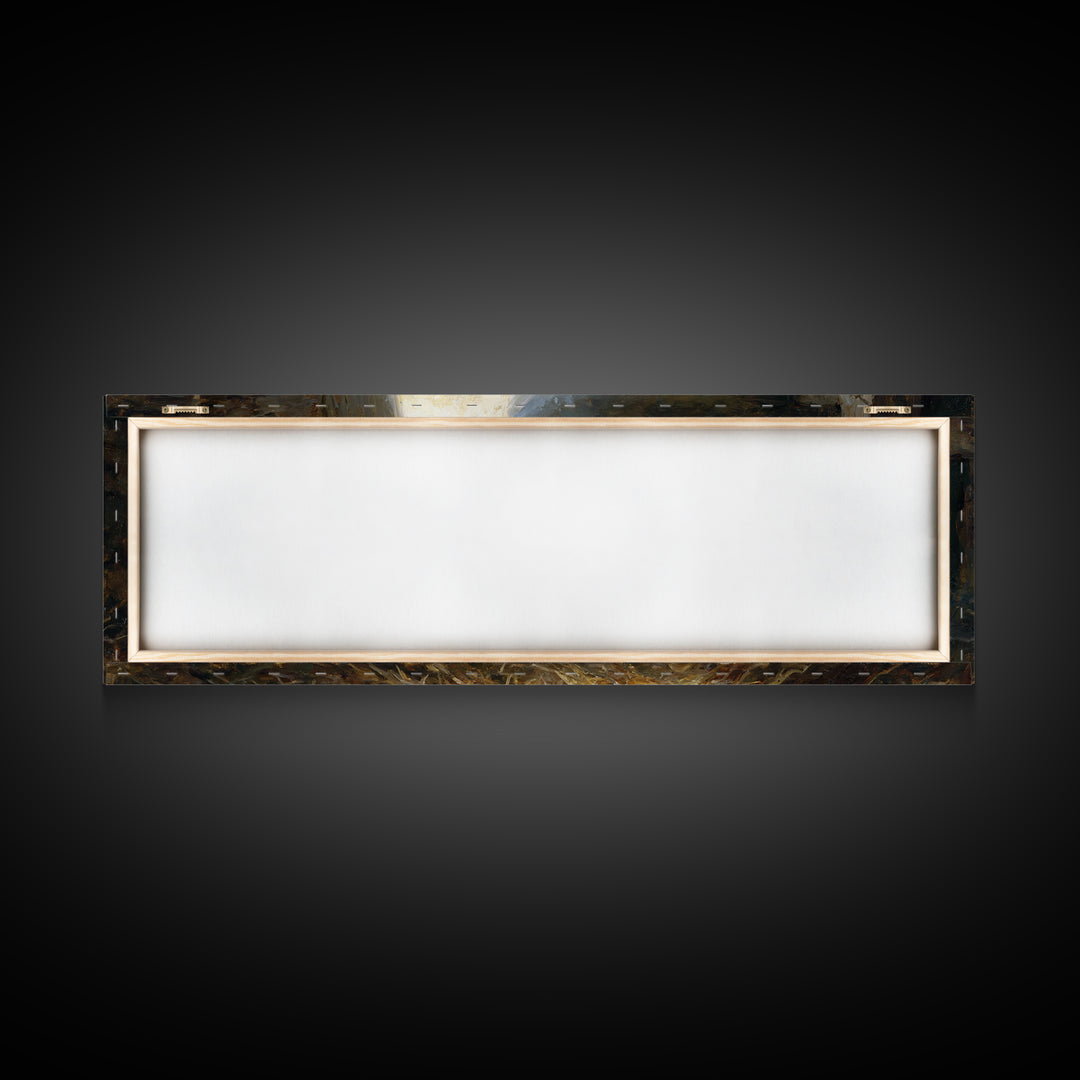 Light Of Bethlehem – Framed Canvas Print – Christian Wall Art – Panoramic Art – Christian Christmas Art – Jesus Painting – Christmas Canvas