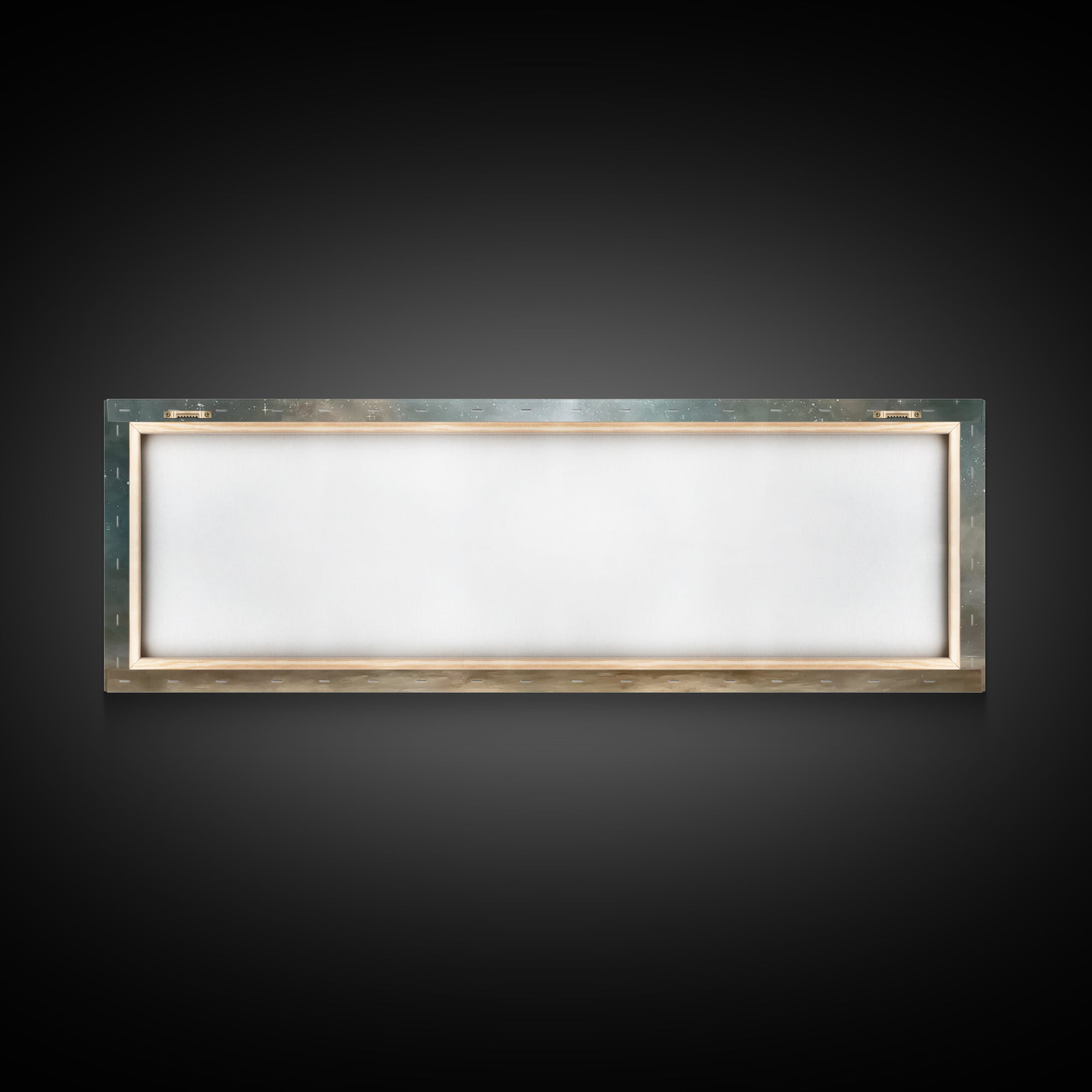 Starlit Holy Night – Framed Canvas Print – Christian Wall Art – Panoramic Art – Christian Art Canvas – Christmas Art – Jesus Christmas Art