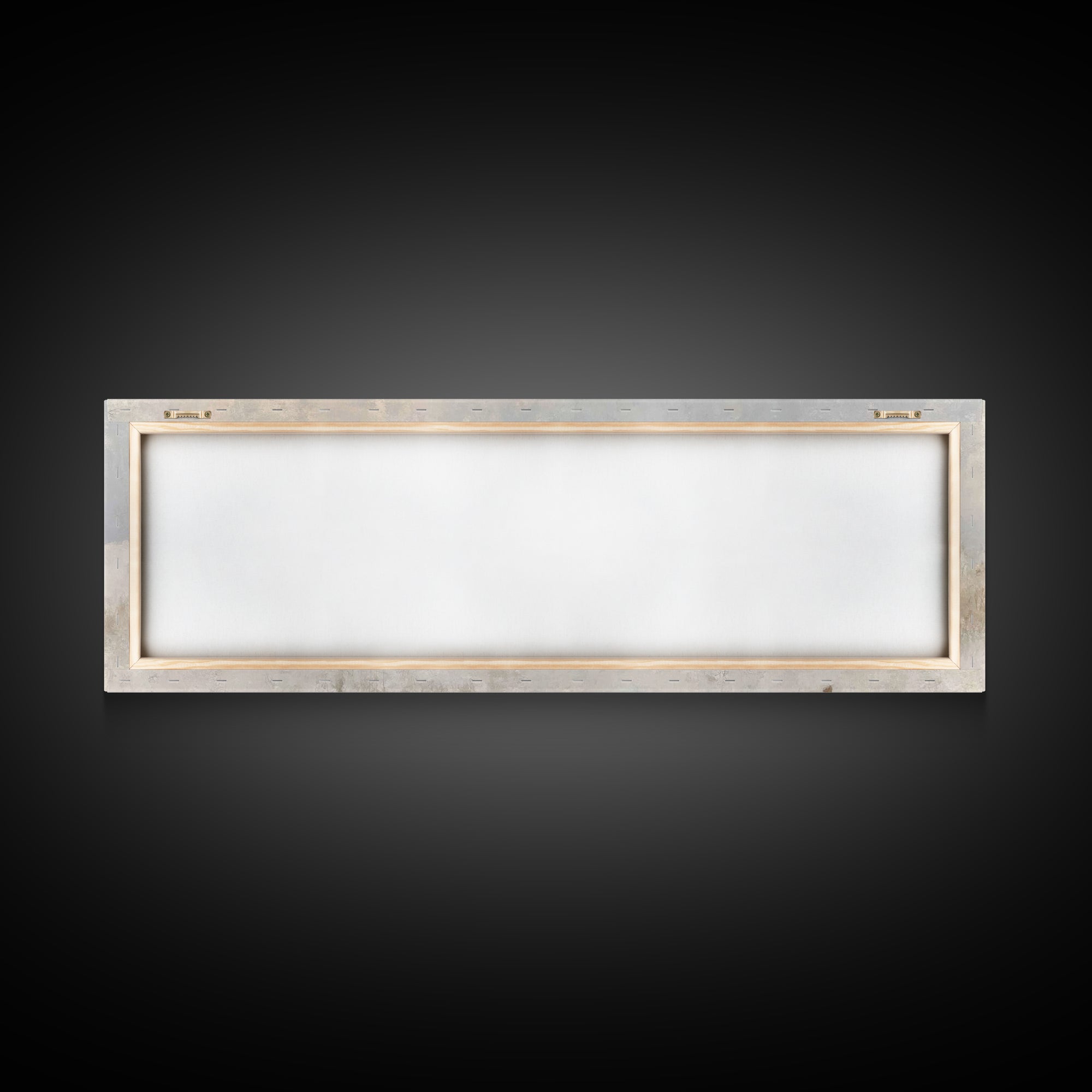 Quiet Winter Pilgrims – Framed Canvas Print – Christian Christmas Art – Panoramic Art – Christian Wall Art – Christian Art Canvas – Christm
