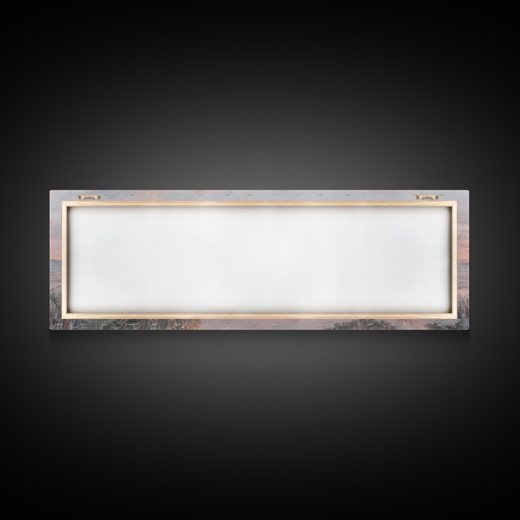 Bethlehem Dawn Glow, Framed Canvas Print, Christian Wall Art, Panoramic Frame, Christian Christmas Art, Jesus Art Print, Christmas Decor