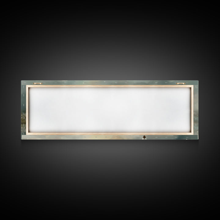 Sacred Stillness | Framed Canvas Print | Panoramic Art | Christian Art Canvas | Jesus Painting | Christian Wall Art | Minimalist Christian