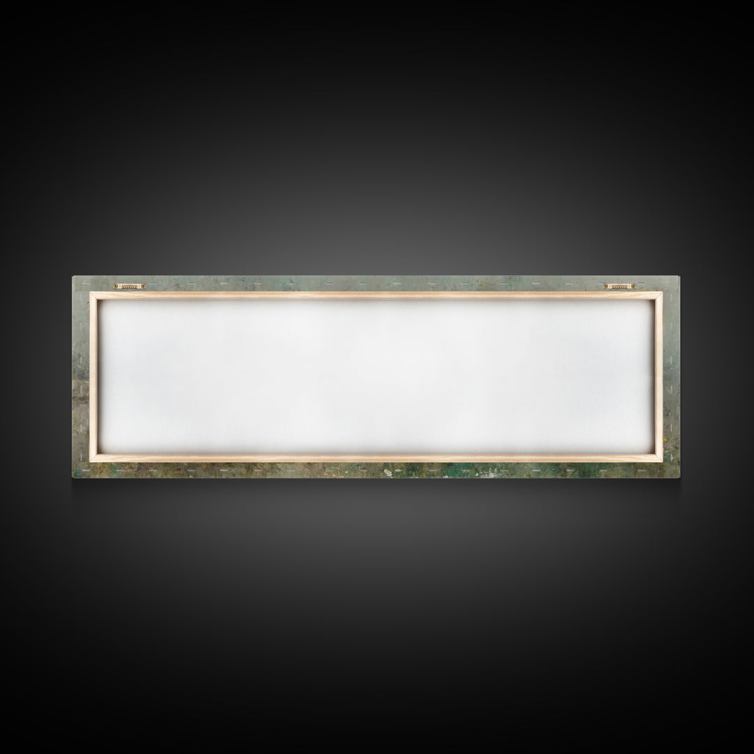 Eternal Return, Framed Canvas Print, Christian Wall Art, Panoramic Print, Jesus Painting, Christian Christmas Art, Modern Christian Paintin