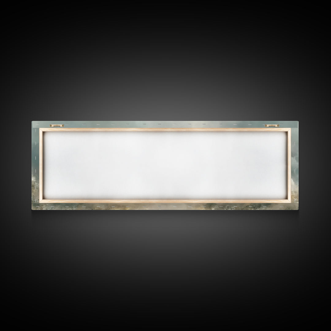 Heavenly Gathering | Framed Canvas Print | Christian Art Canvas | Panoramic Art | Christian Wall Art | Jesus Painting | Christian Art Print