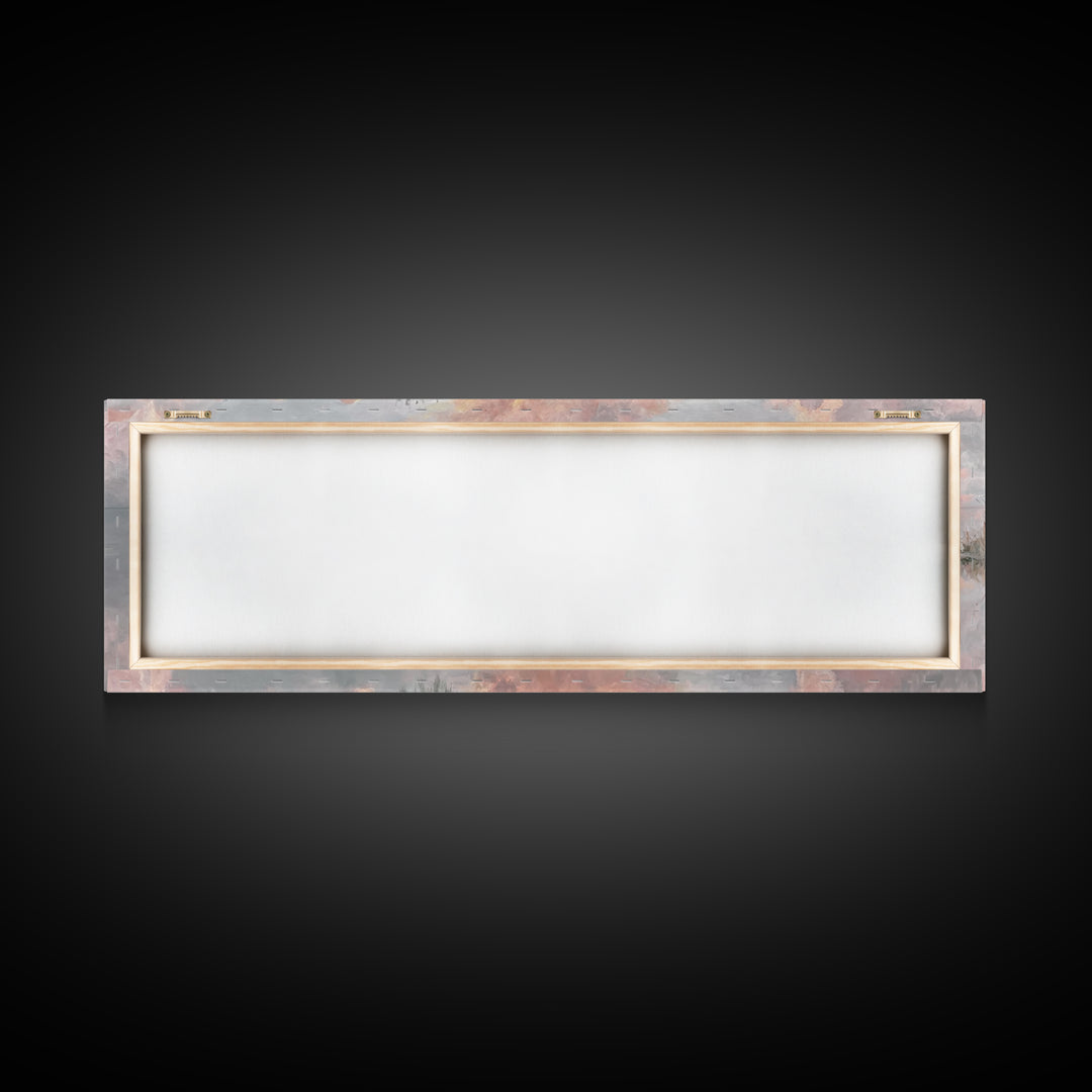Heaven’s Quiet Path, Framed Canvas Print, Panoramic Wall Art, Christian Art Canvas, Jesus Painting, Unique Christian Art, Christian Wall Ar