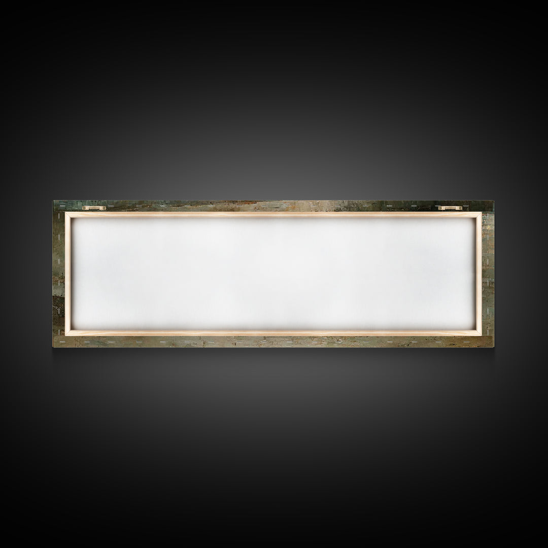 Holy Manger Light – Framed Canvas Print – Christian Wall Art – Christian Art Canvas – Panoramic Wall Art – Christmas Art – Christian Decor