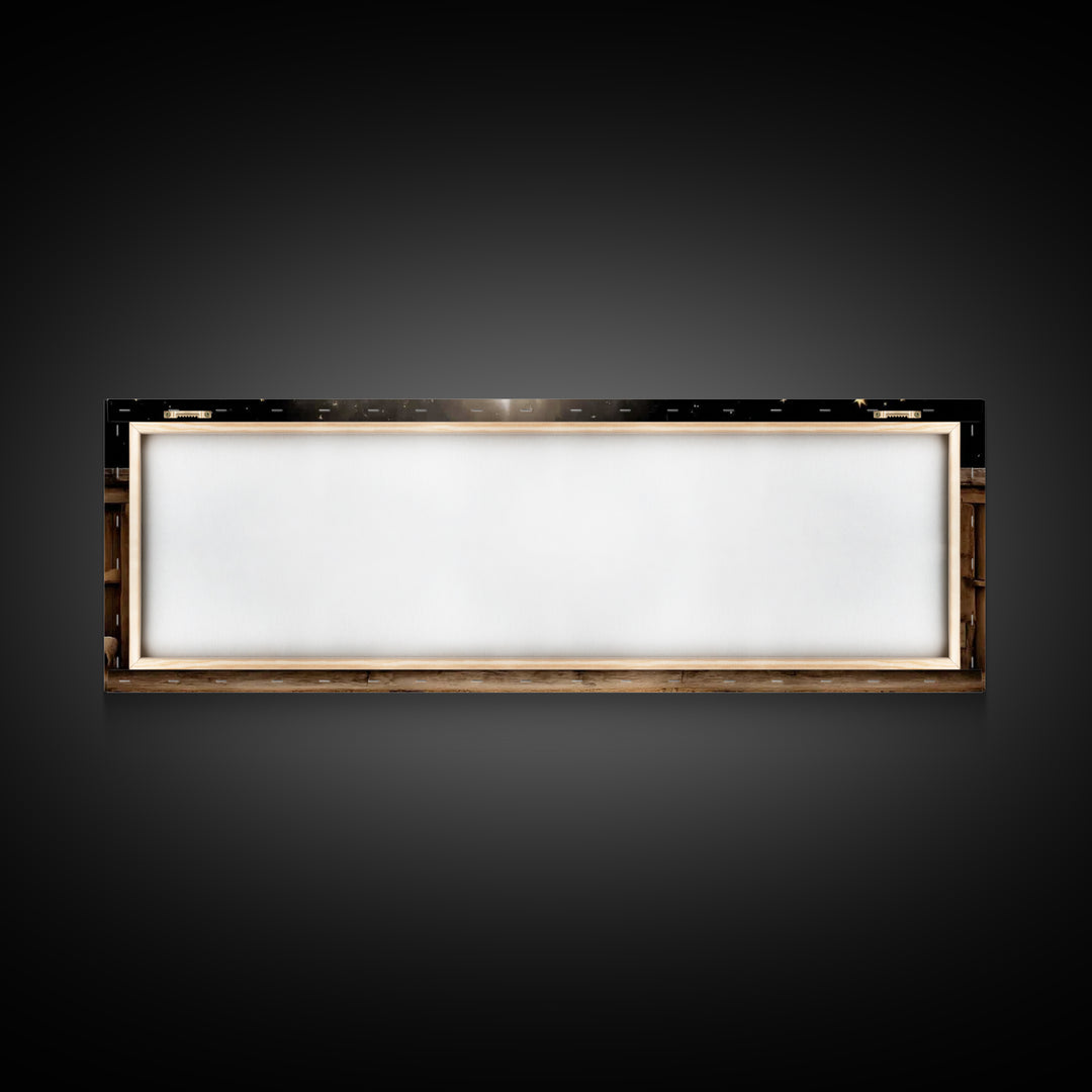 Nativity Serenity – Framed Canvas Print – Christian Wall Art – Christian Art Canvas – Panoramic Frame – Christmas Art – Christian Christmas