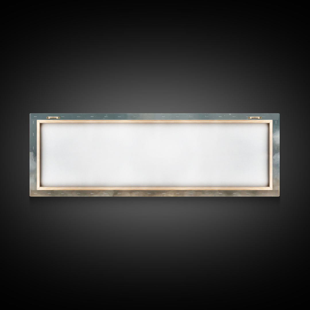 Star Of Winter Grace – Framed Canvas Print – Panoramic Art – Christian Wall Art – Christian Art Canvas – Christmas Art – Jesus Painting – C